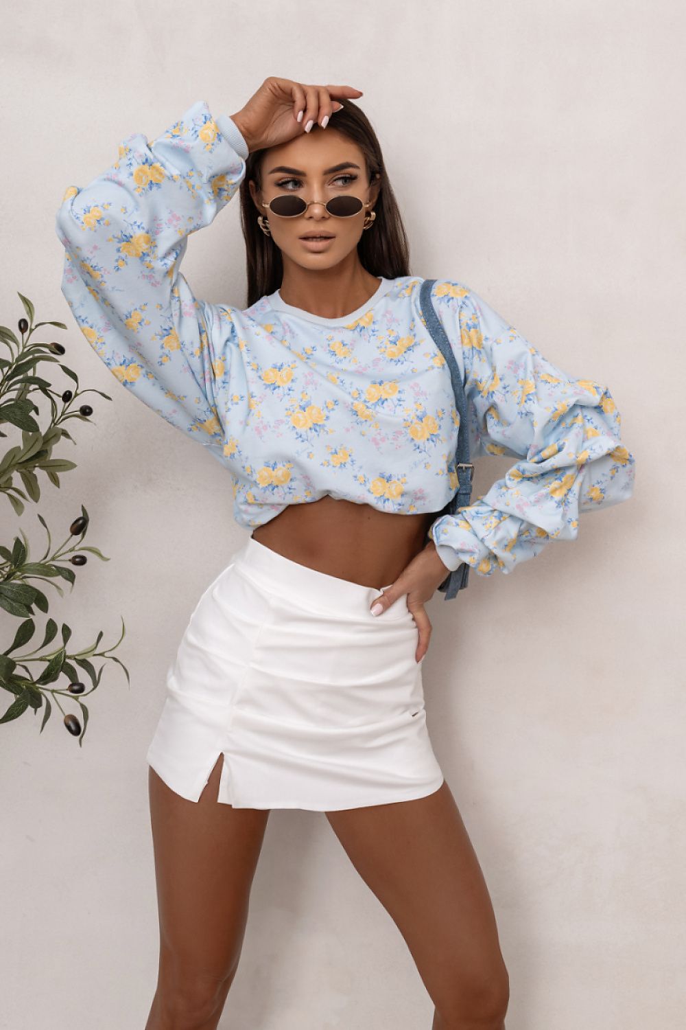 LaBalancia Flower Print Sweatshirt for Women -