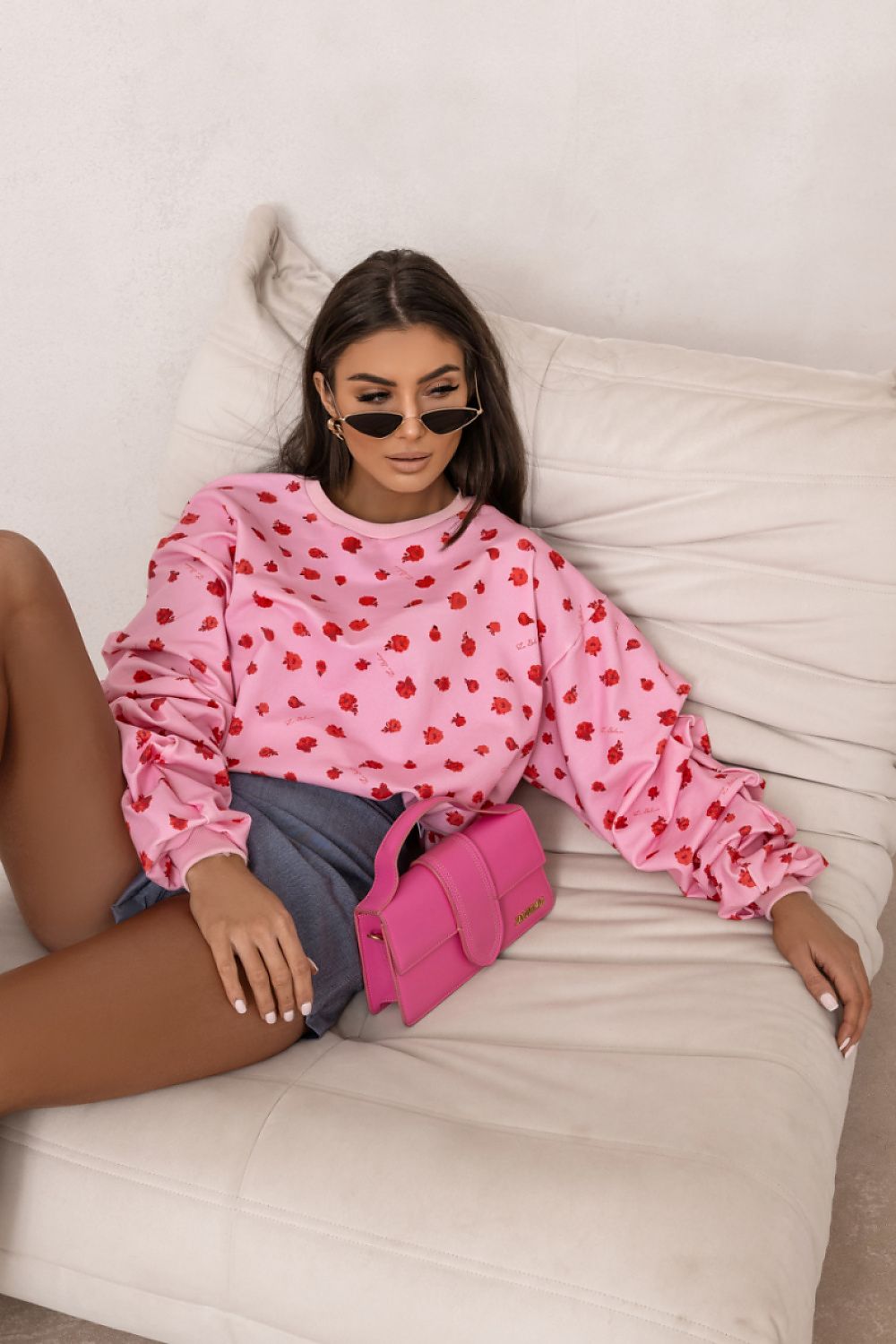 LaBalancia Flower Print Sweatshirt for Women -