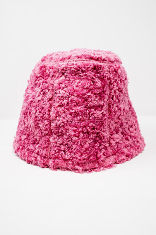 Fuchsia bucket hat borg - Hats