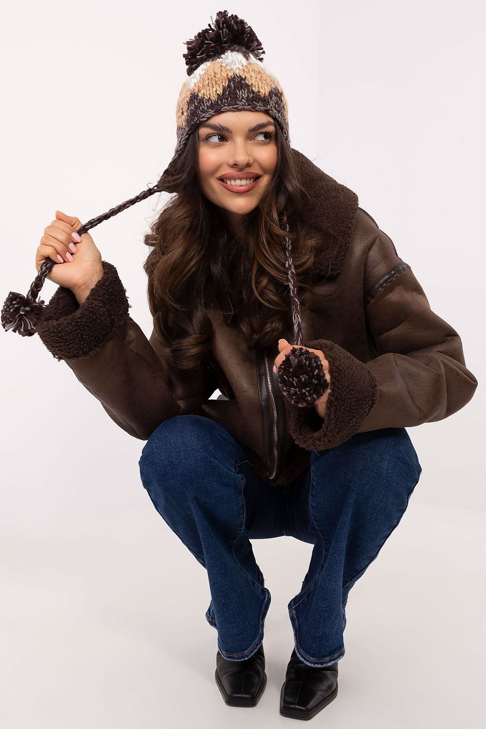 Functional Knit Ear Hat for Trendy Winter Style - Hats