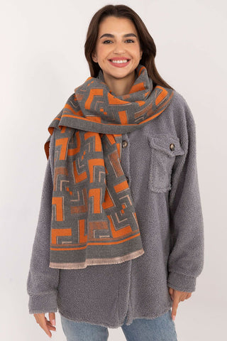 Geometric Patterned Shawl for Stylish Layering
