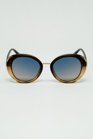 Lunettes de soleil ovales Golden Sunset Spot