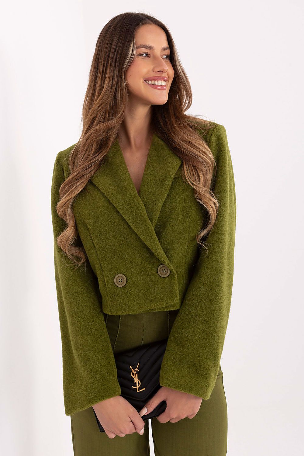 Green Tailored Coat for Women - Chic & Trendy