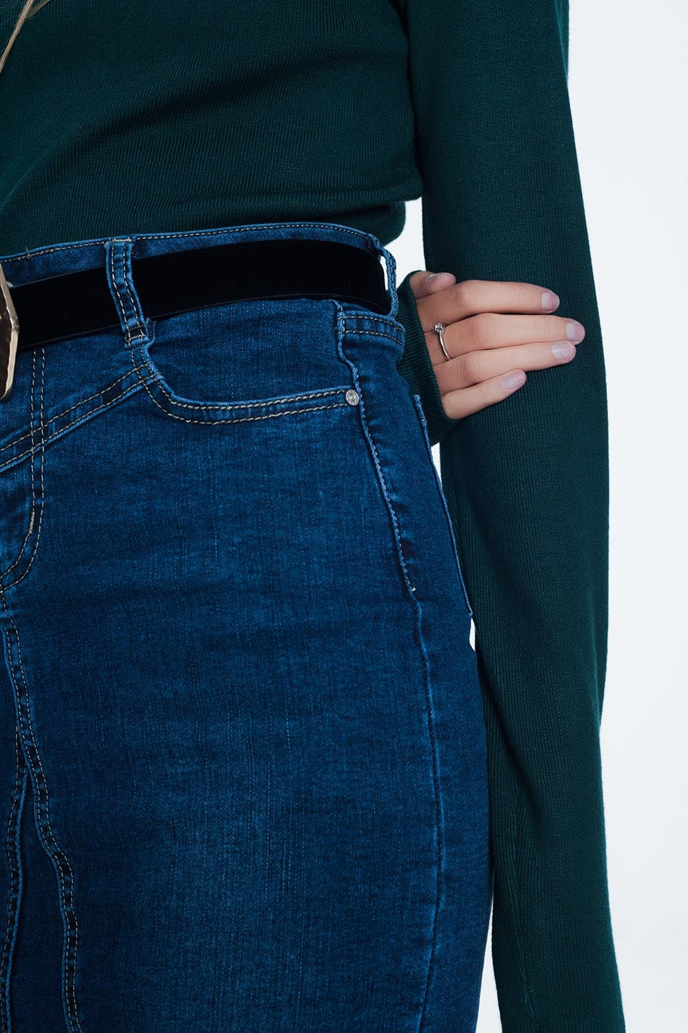 Green turtleneck sweatshirt - Jumpers