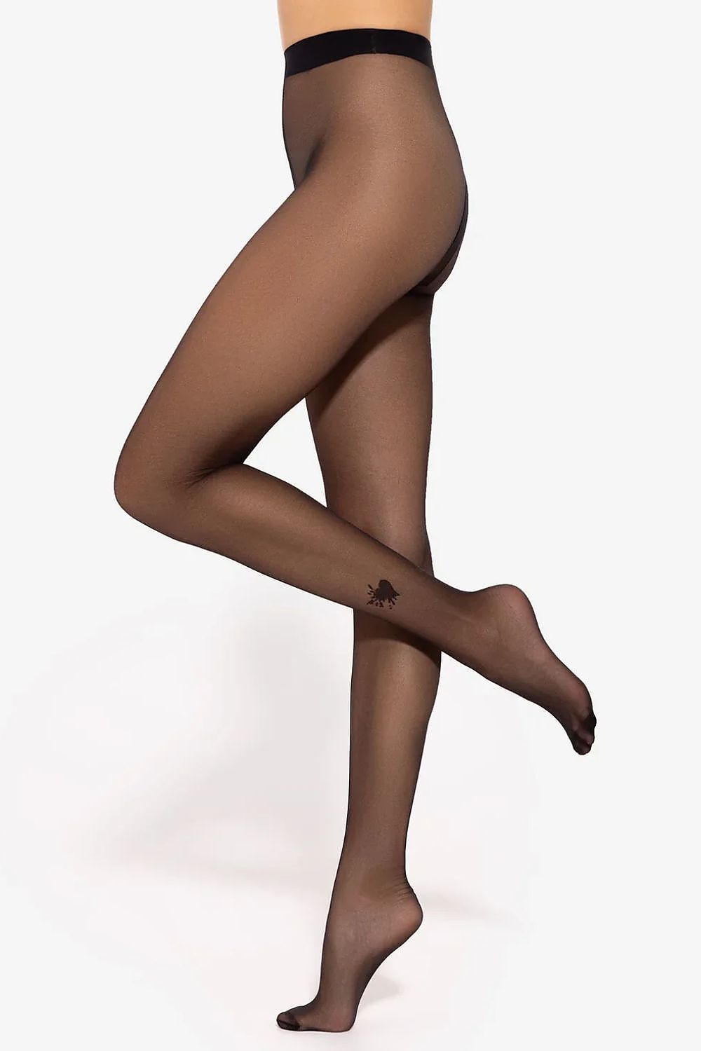 Heart Pattern Tights for Stylish Lingerie Looks black 2 - Lingerie
