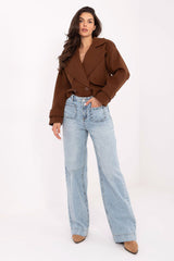Jeans décontractés taille haute Sublevel pour femmes