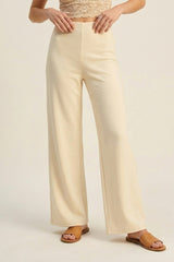 High-Waisted Wide-Leg Pants in Premium Stretch
