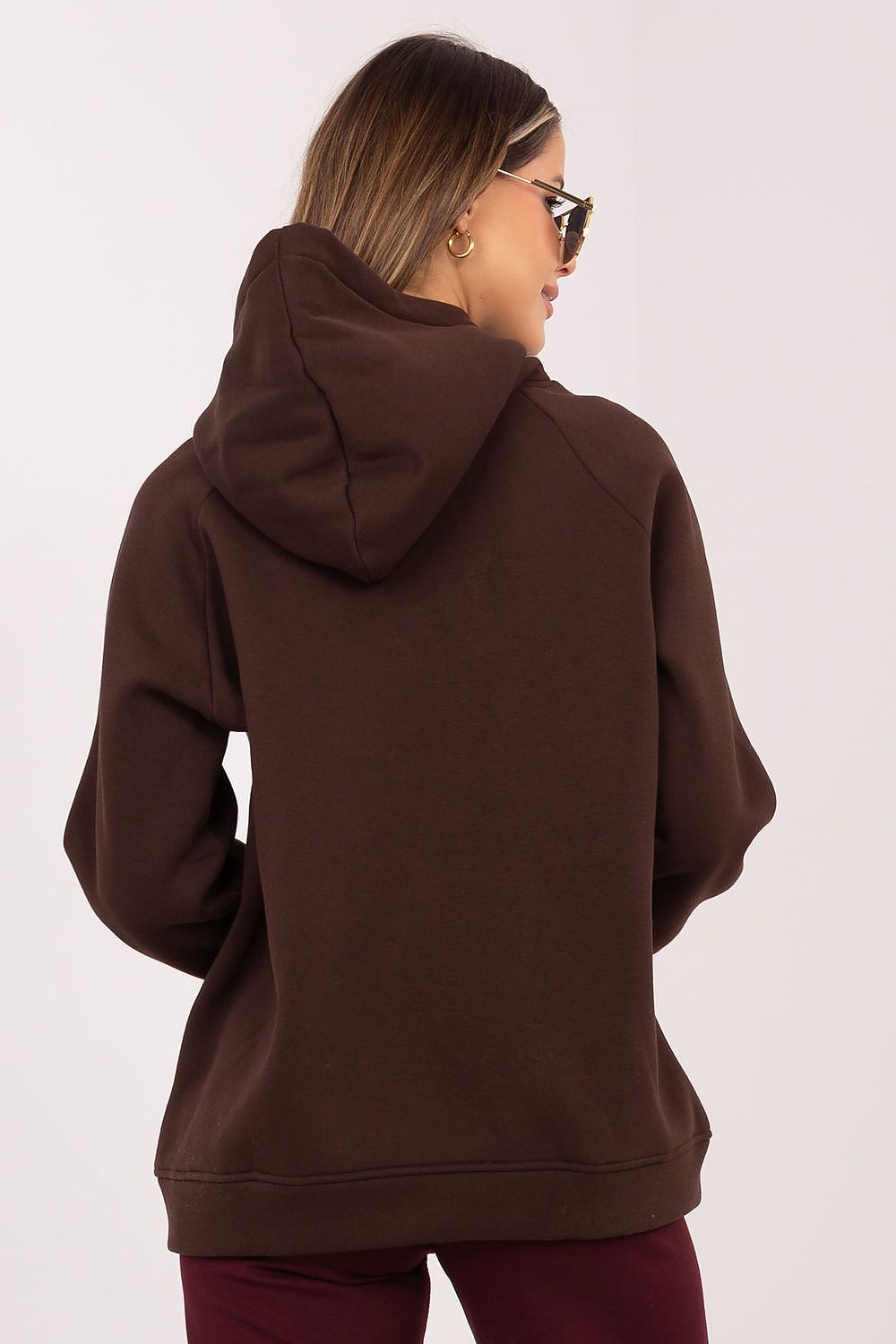 Rue Paris Hooded Sweatshirt with Bold 'HOLY' Print -