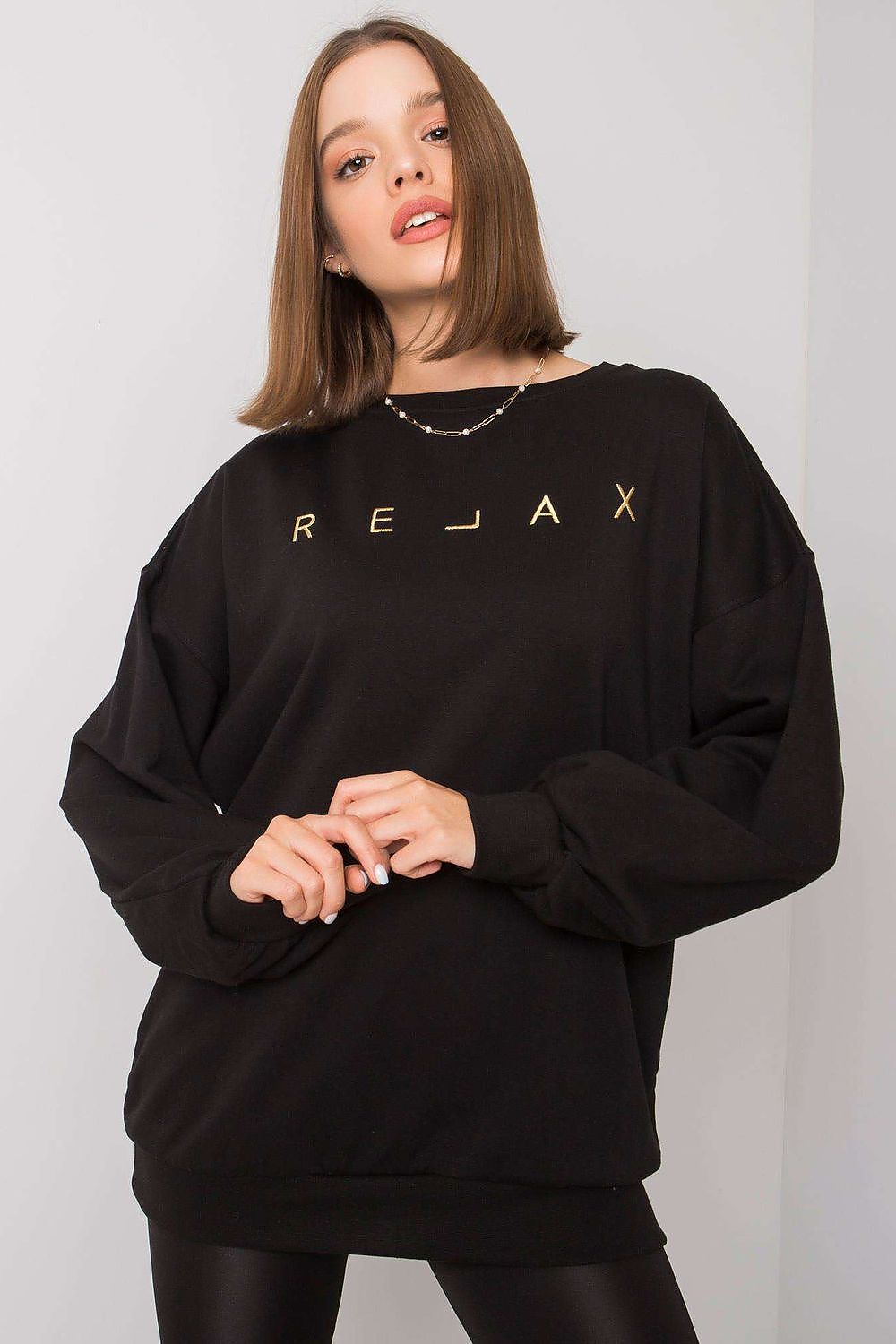 Women's Hooded Sweatshirt for Trendy Casual Wear black - Sweaters