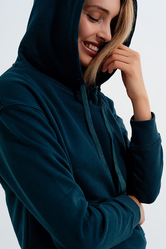 Hoodie co-ord in green - Sweaters