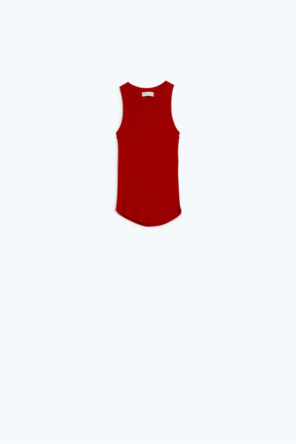 Knitted sleeveless Top in red - Jumpers