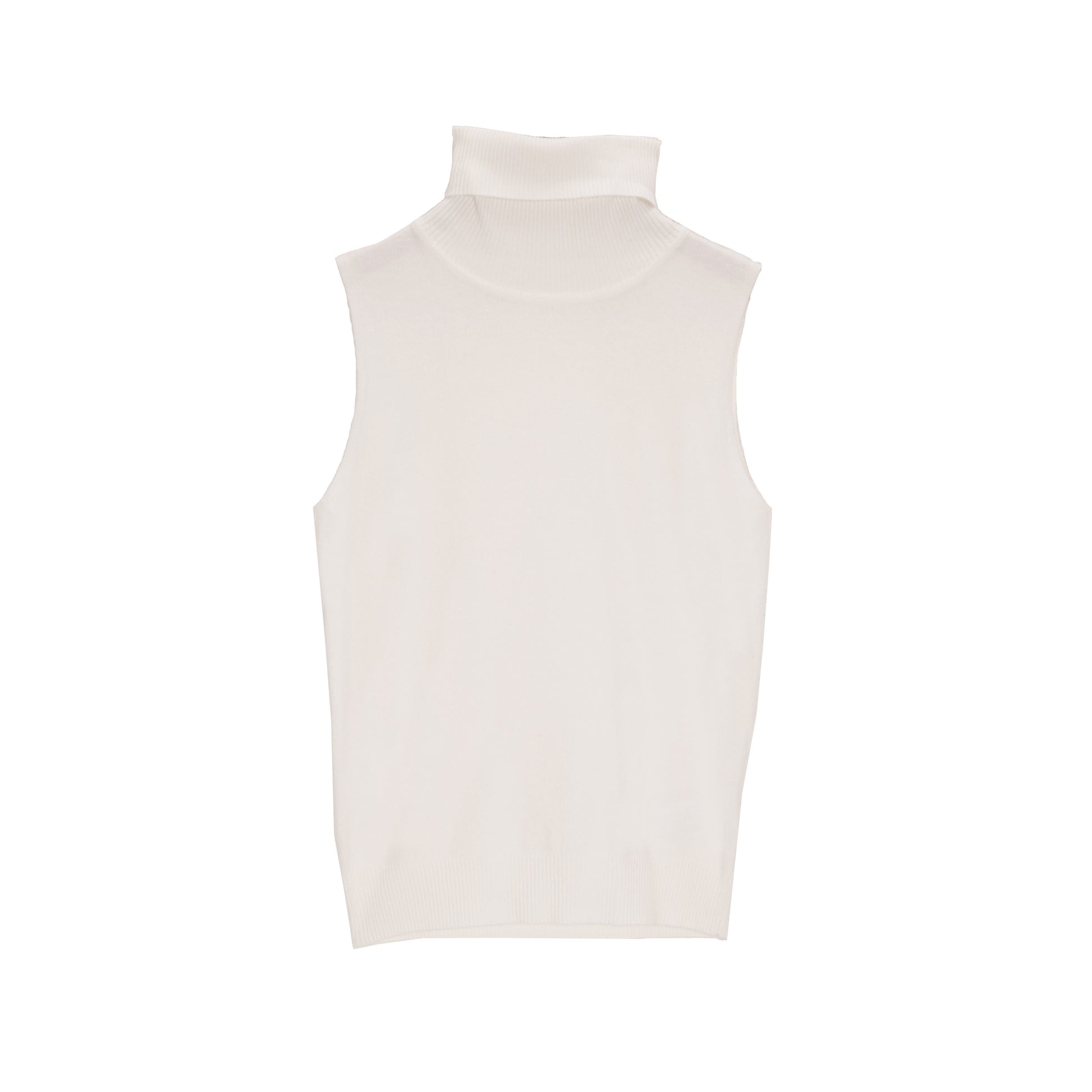 Knitted tank jumper in cream - Jumpers