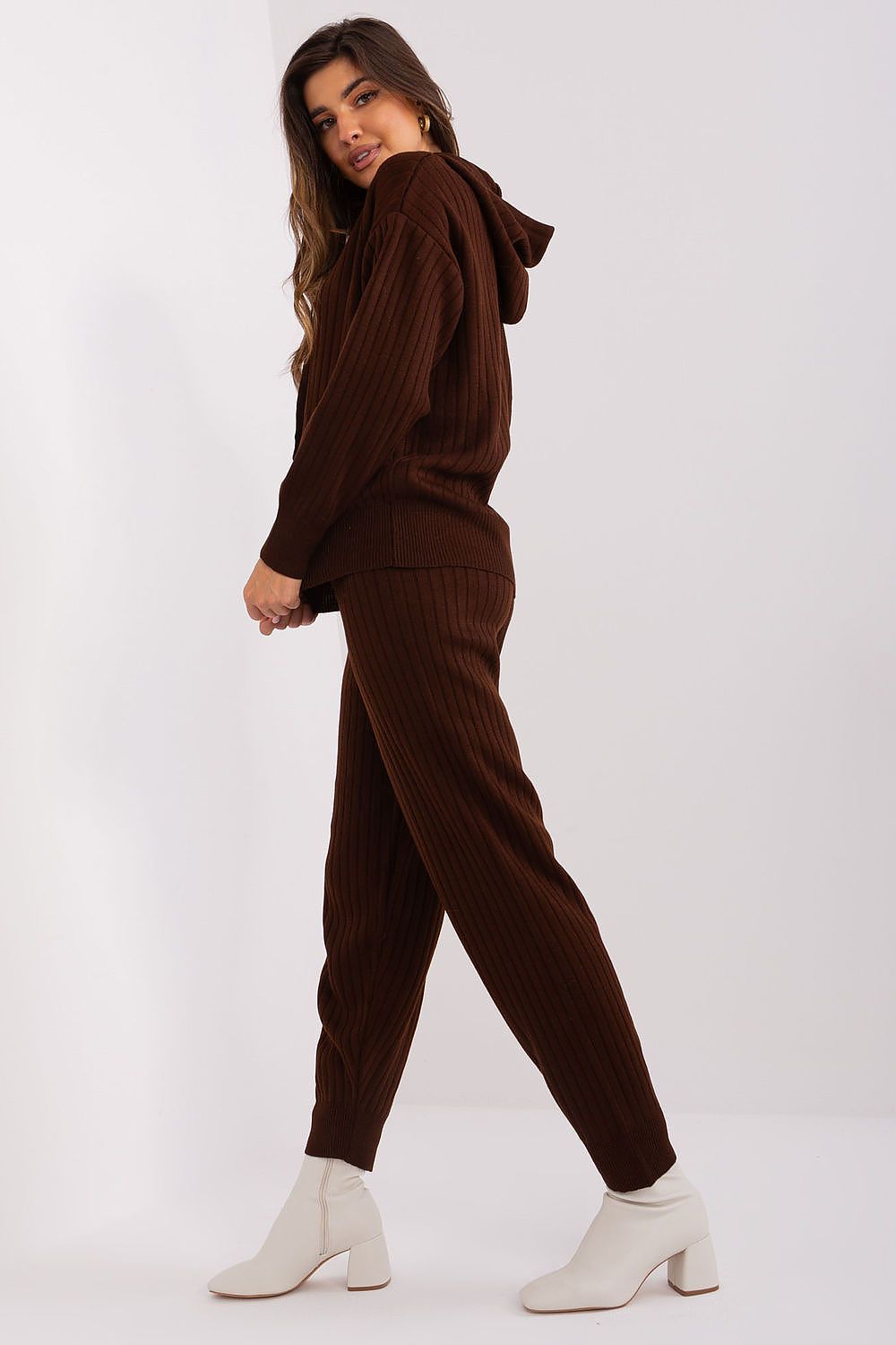 Ladies Cosy Comfortable Brown Outfit Set - Sets