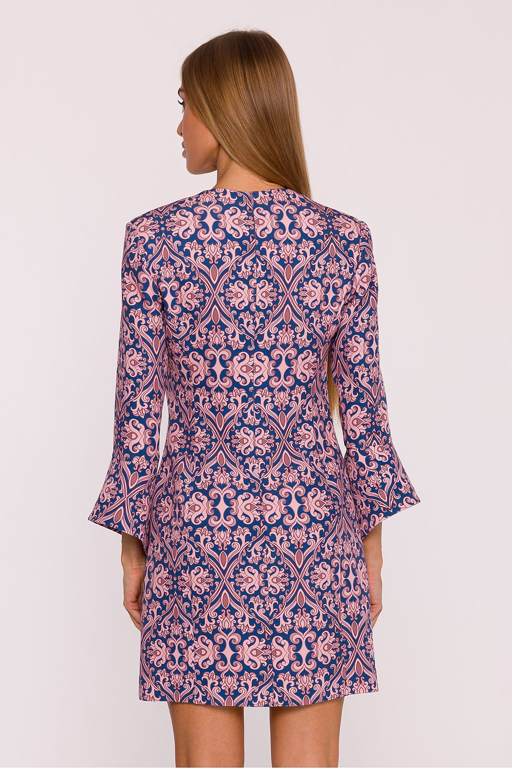 Ladies Day Dress with Flared Sleeves - Lua Boutique - Dresses