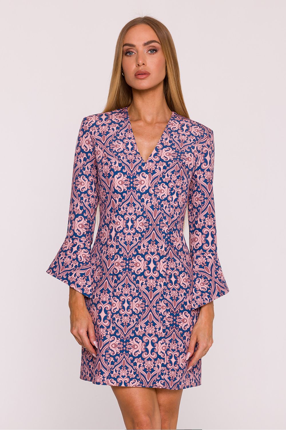 Ladies Day Dress with Flared Sleeves - Lua Boutique multicolor - Dresses