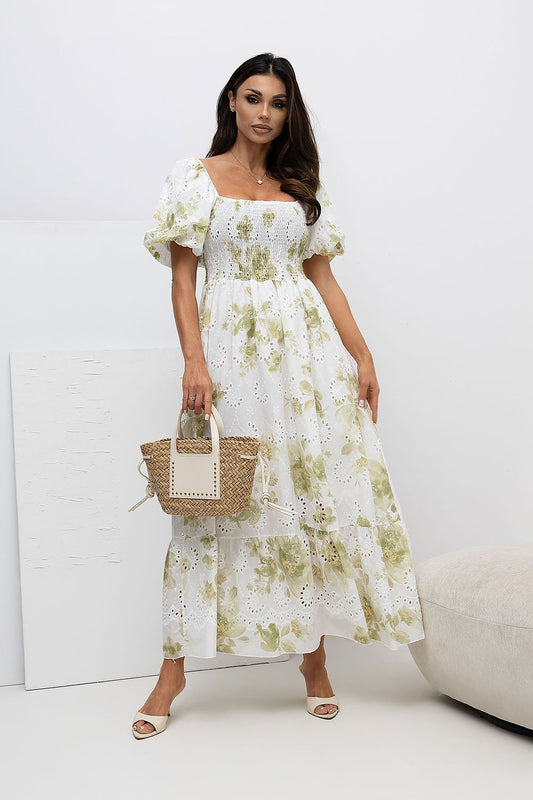 Ladies Day Dress for Stylish Summer Outings green one-size-fits-all -