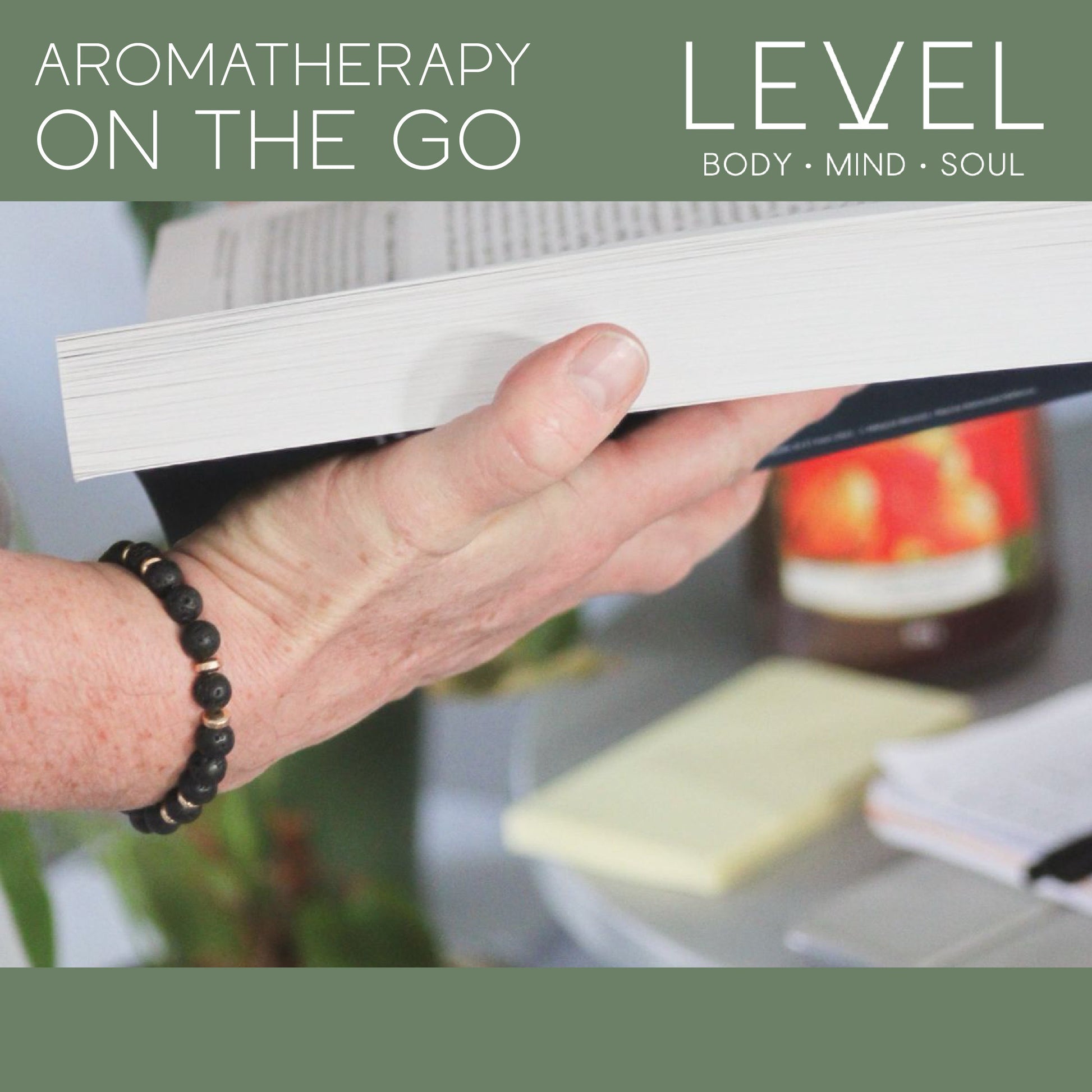 Lava Bead Aromatherapy Bracelet with Essential Oil - Centre - Aromatherapy Bracelet