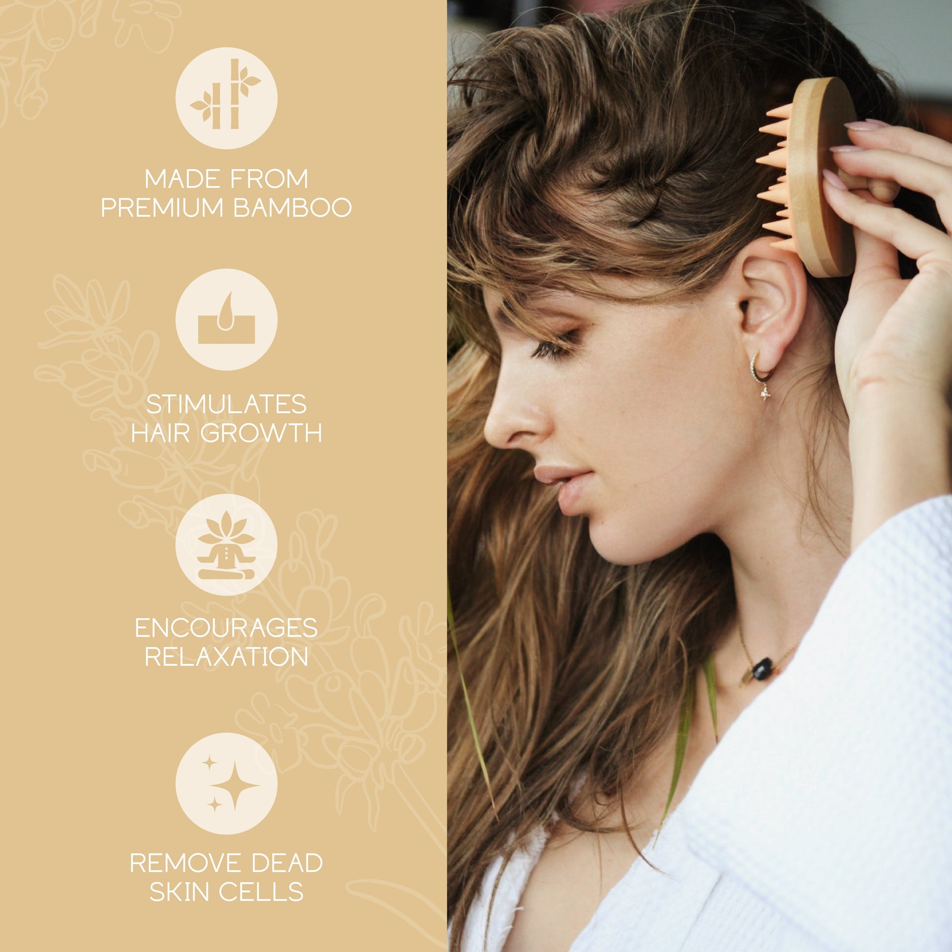 Bamboo Scalp Massager - Scalp Massager