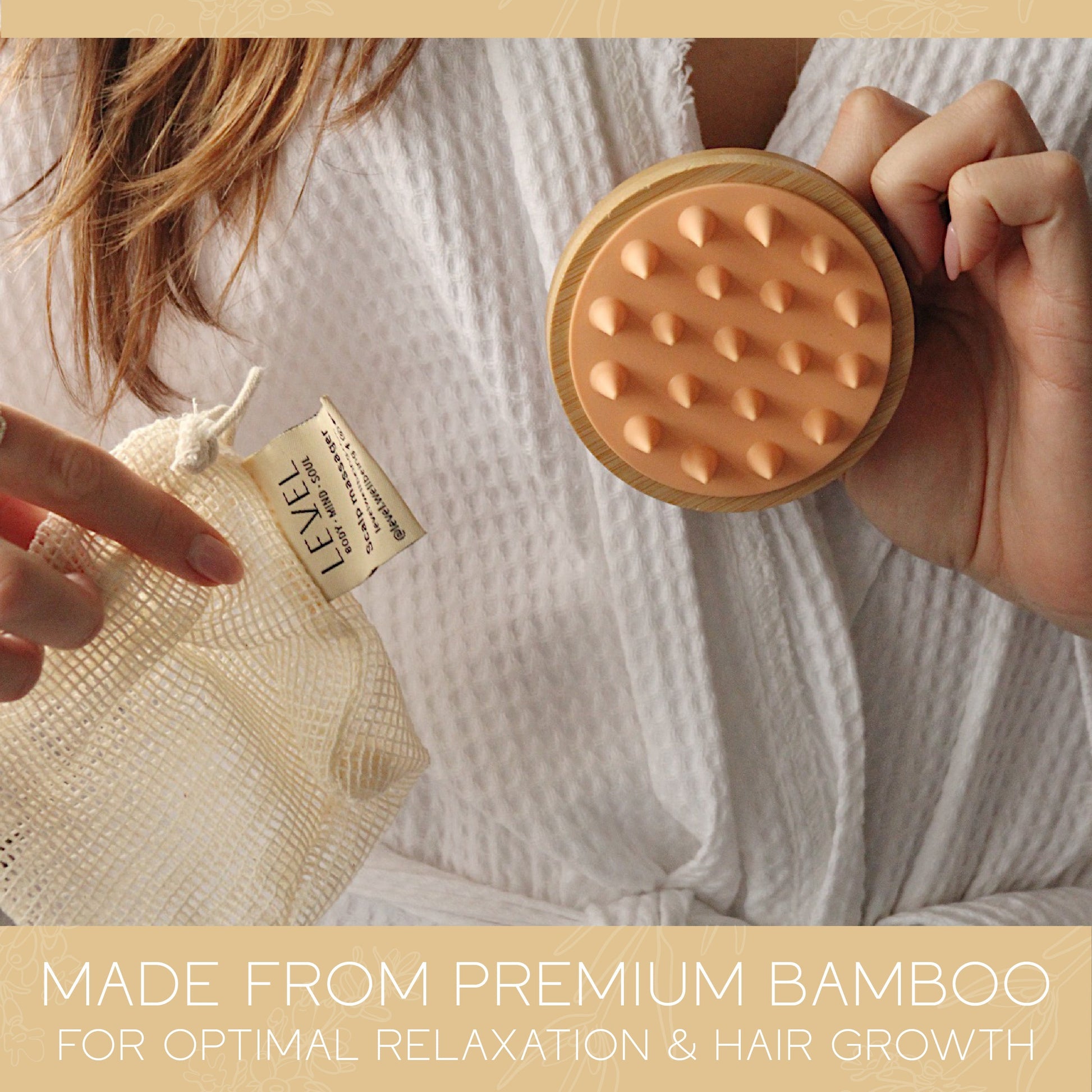 Bamboo Scalp Massager - Scalp Massager