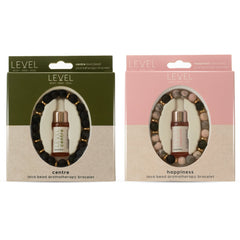 Ensemble de bracelets d'aromathérapie en perles de lave - Centre et Bonheur