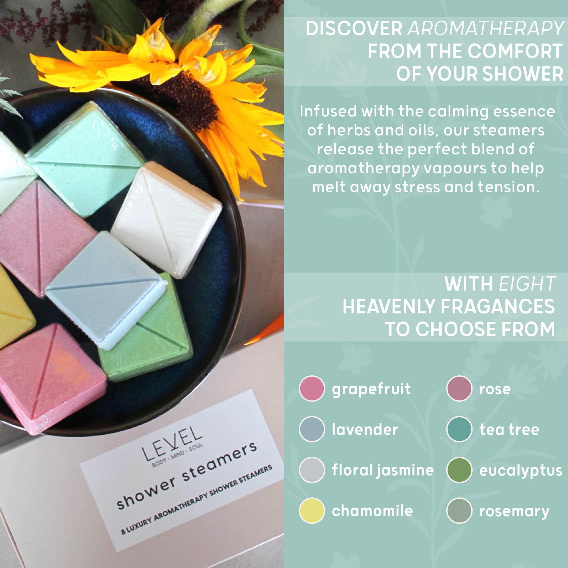 SMUG Shower Steamers - Relaxing Aromatherapy Set - Shower Steamers