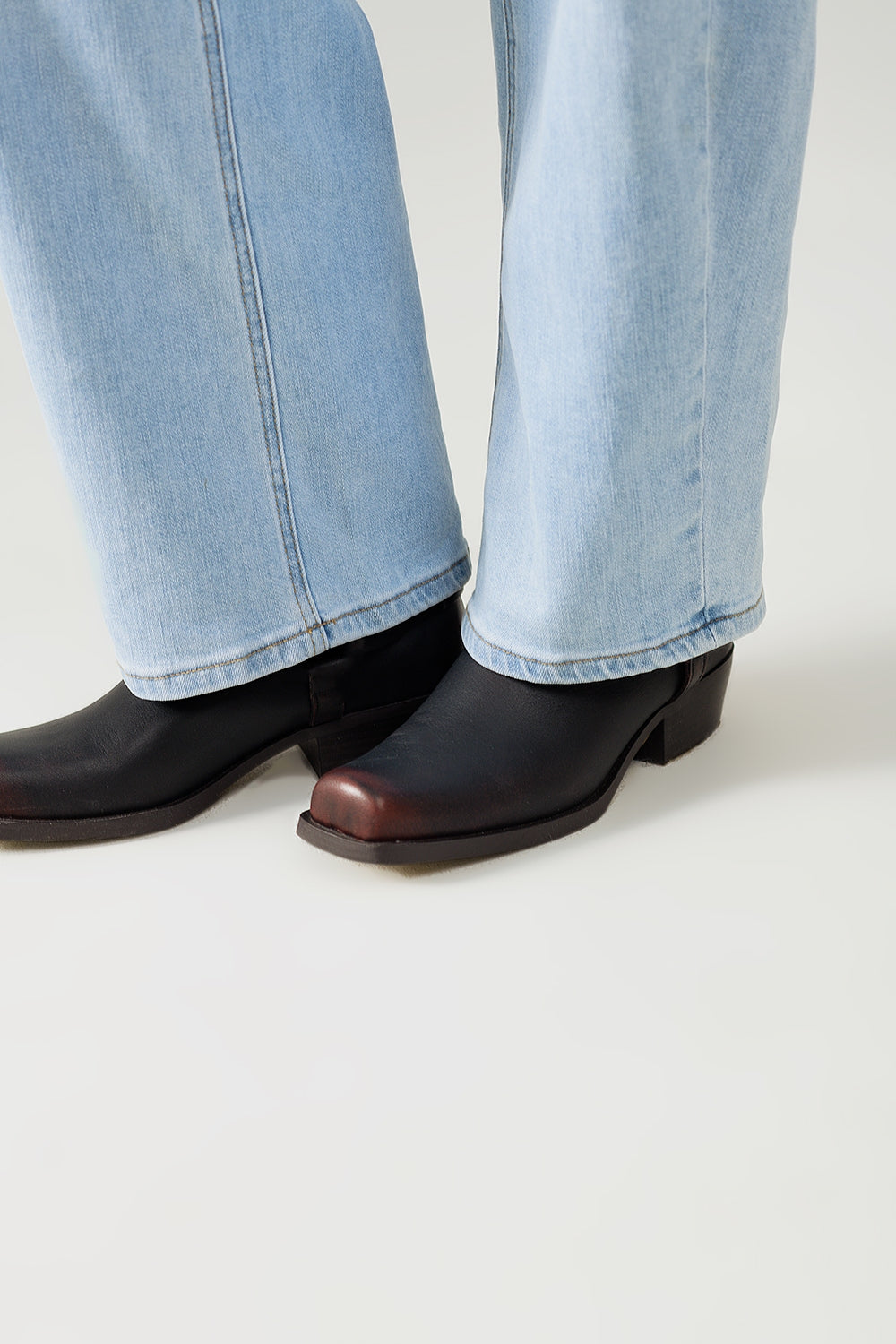Light Blue denim bubble Leg Jeans with high waist - Jeans