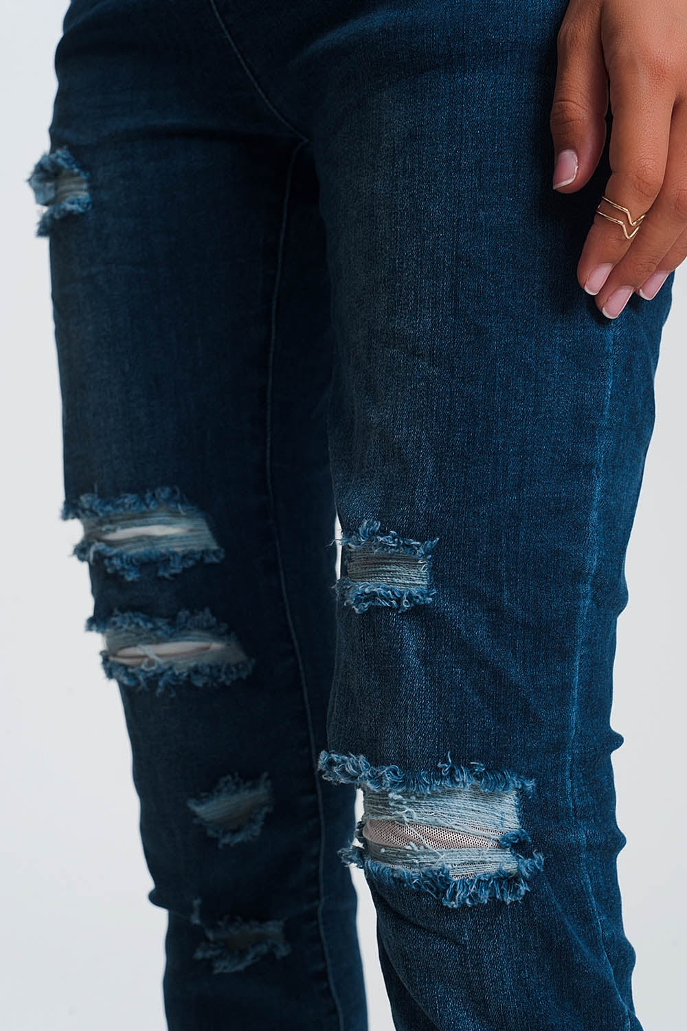 Lightweight jogger jeans in dark denim - Jeans