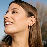 Lilys Flower & Pearl Bee Stud Earrings - EARRINGS