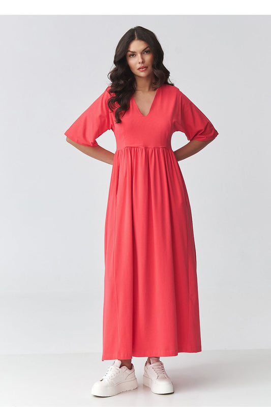 Makadamia Long Daydress in Coral by Lua Boutique pink - Dresses