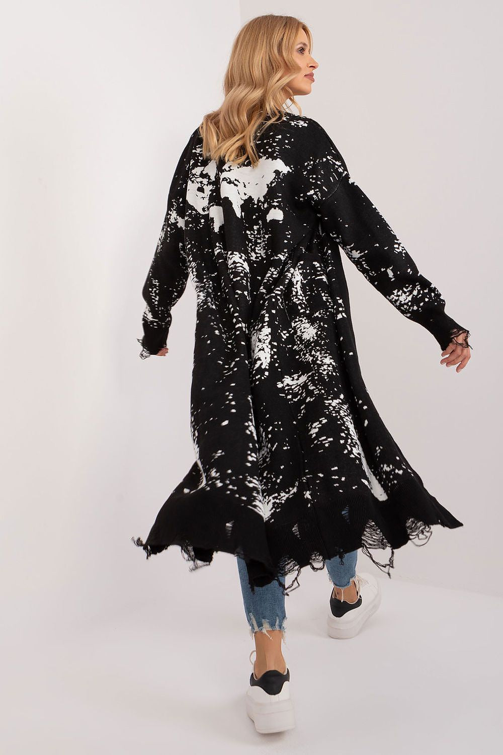 Badu Long Printed Cardigan for Stylish Women -