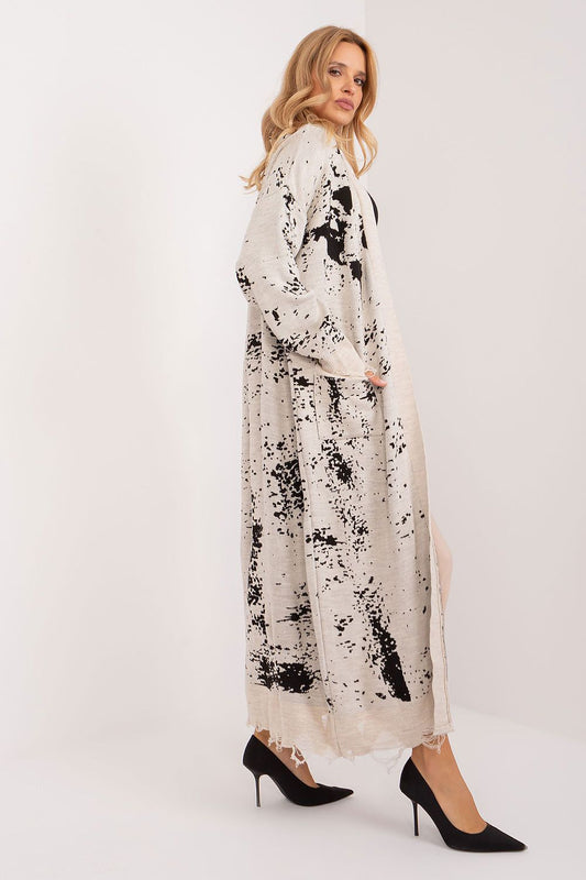 Badu Long Printed Cardigan for Stylish Women -