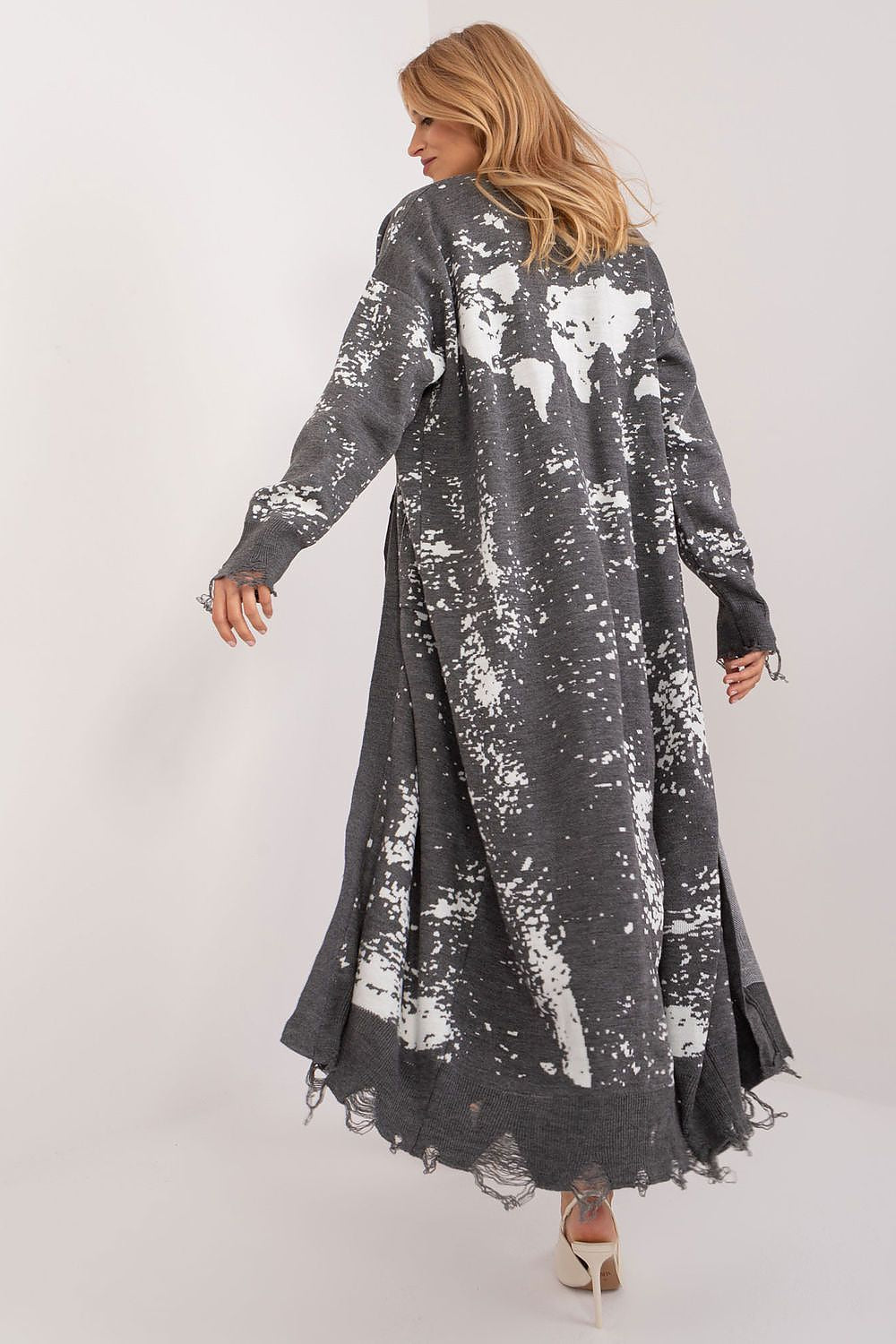 Badu Long Printed Cardigan for Stylish Women -