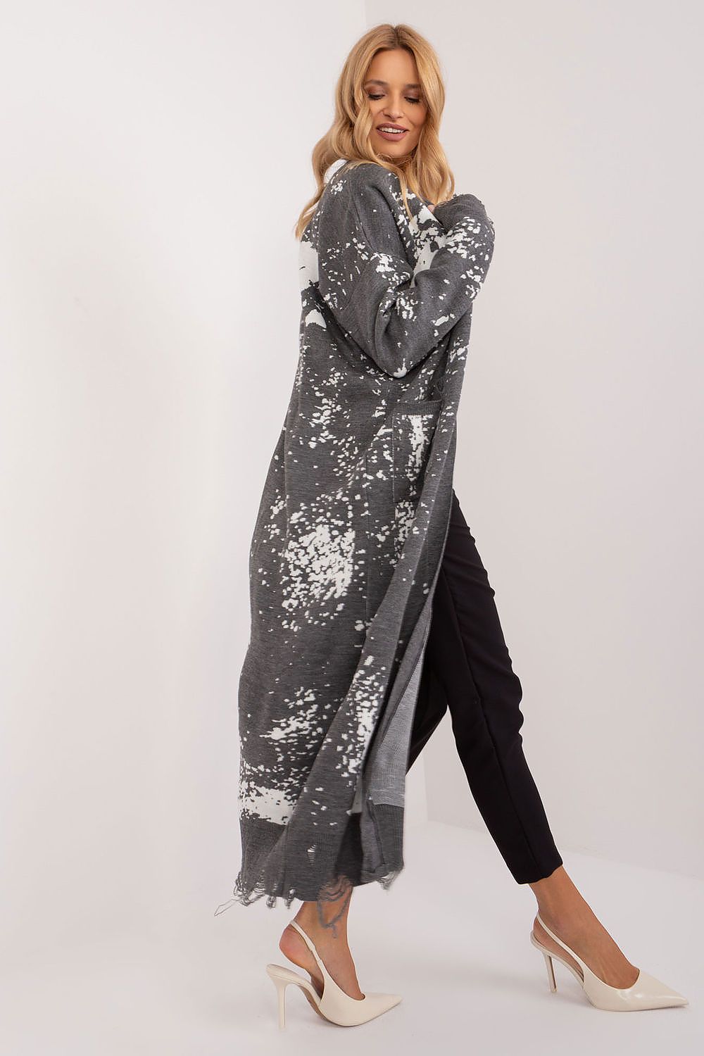 Badu Long Printed Cardigan for Stylish Women -