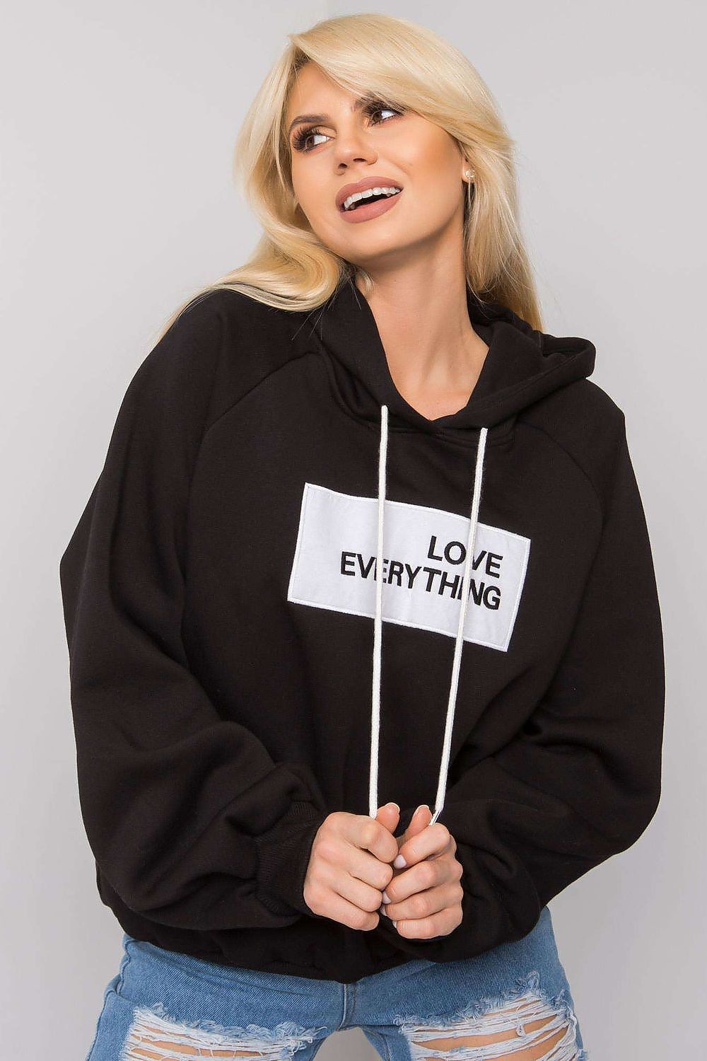 Long Sleeve Hoodie for Women - Trendy Black Style