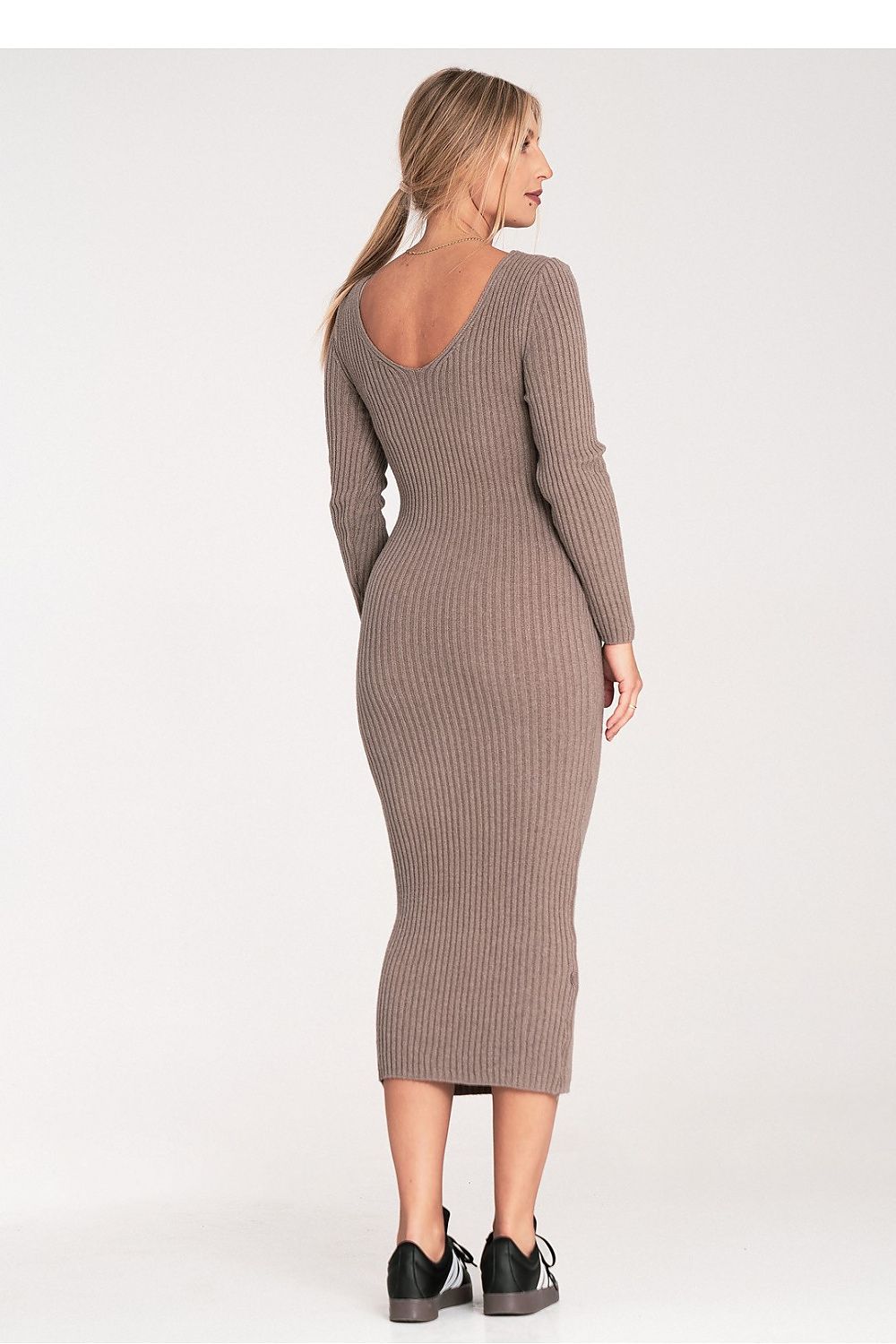 Long Sleeve Midi Dress for Women - Trendy Style - Dresses