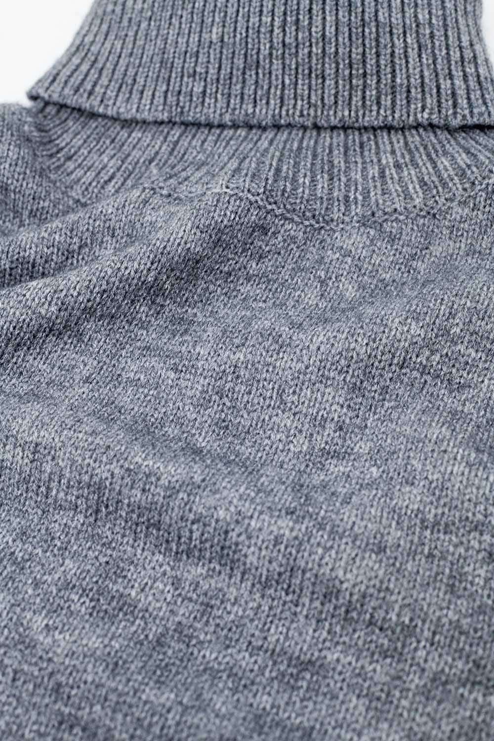Loose grey sweater with dropped sleeves - Jumpers