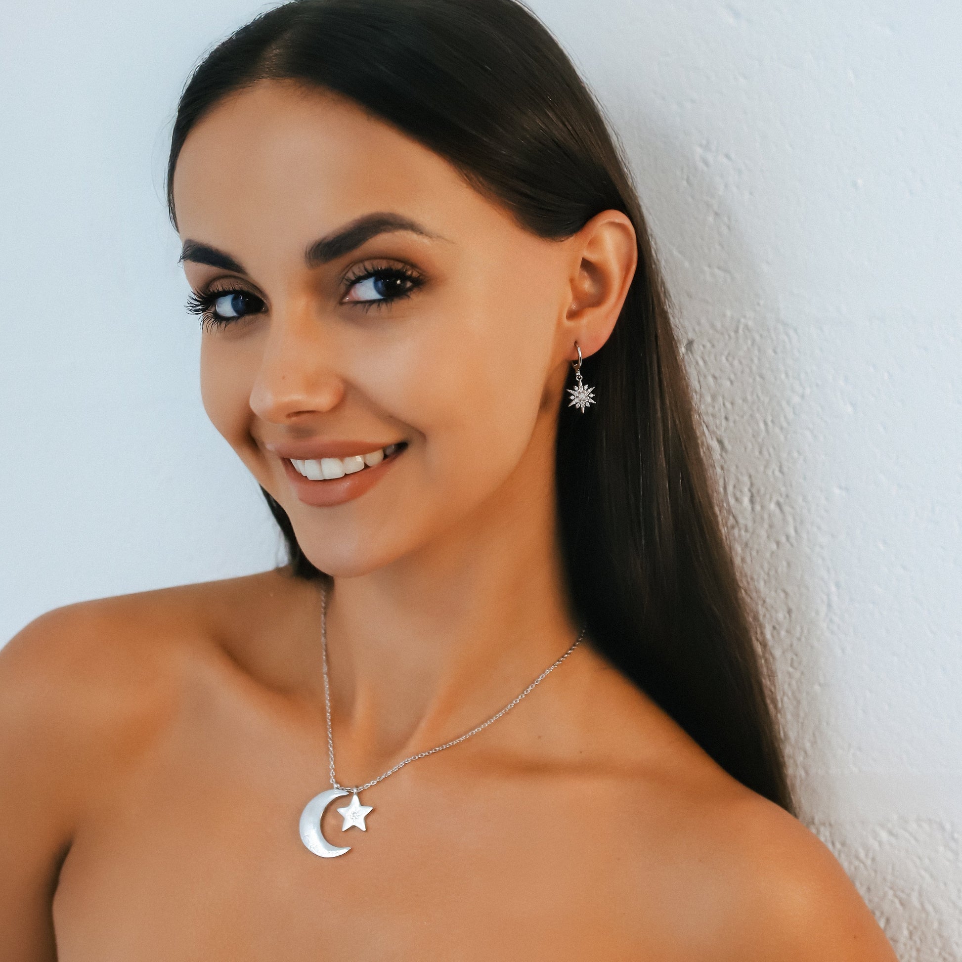 Cherish To The Moon & Back Necklace | 925 Sterling Silver - Necklace