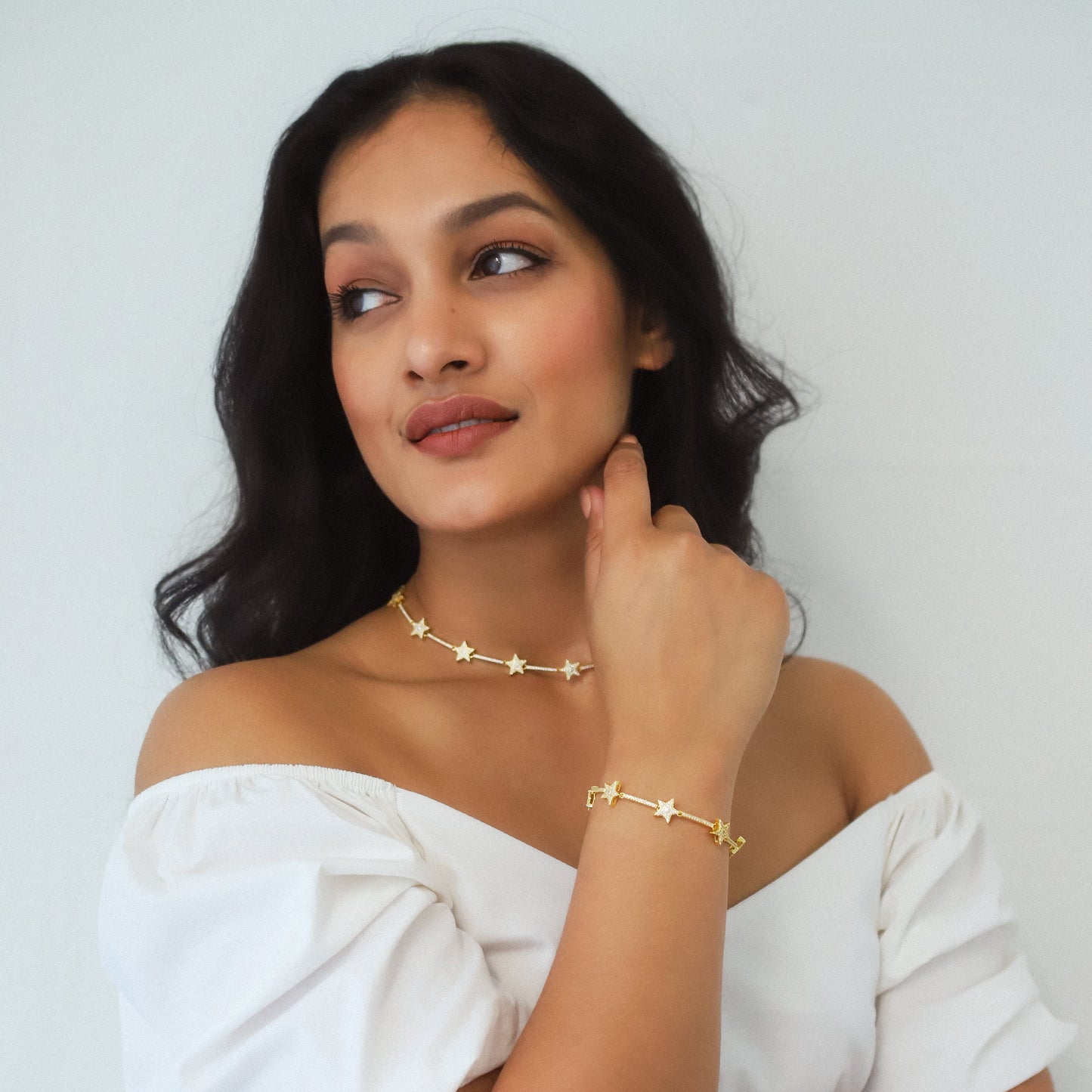 Etta Sparkling Star Bracelet | 18k Gold Plated - Bracelet