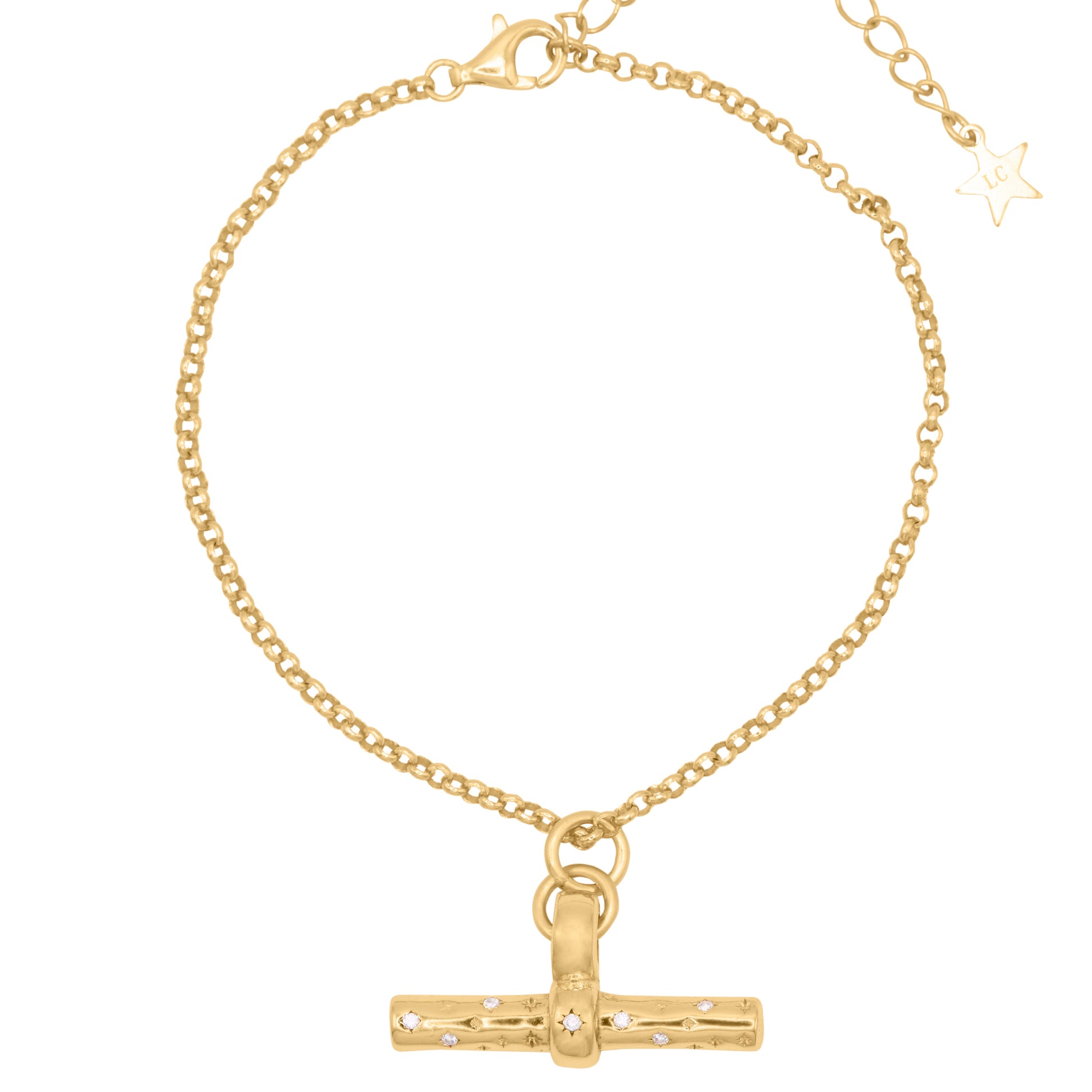 Lola T-Bar Bracelet | 18k Gold Plated - Bracelet