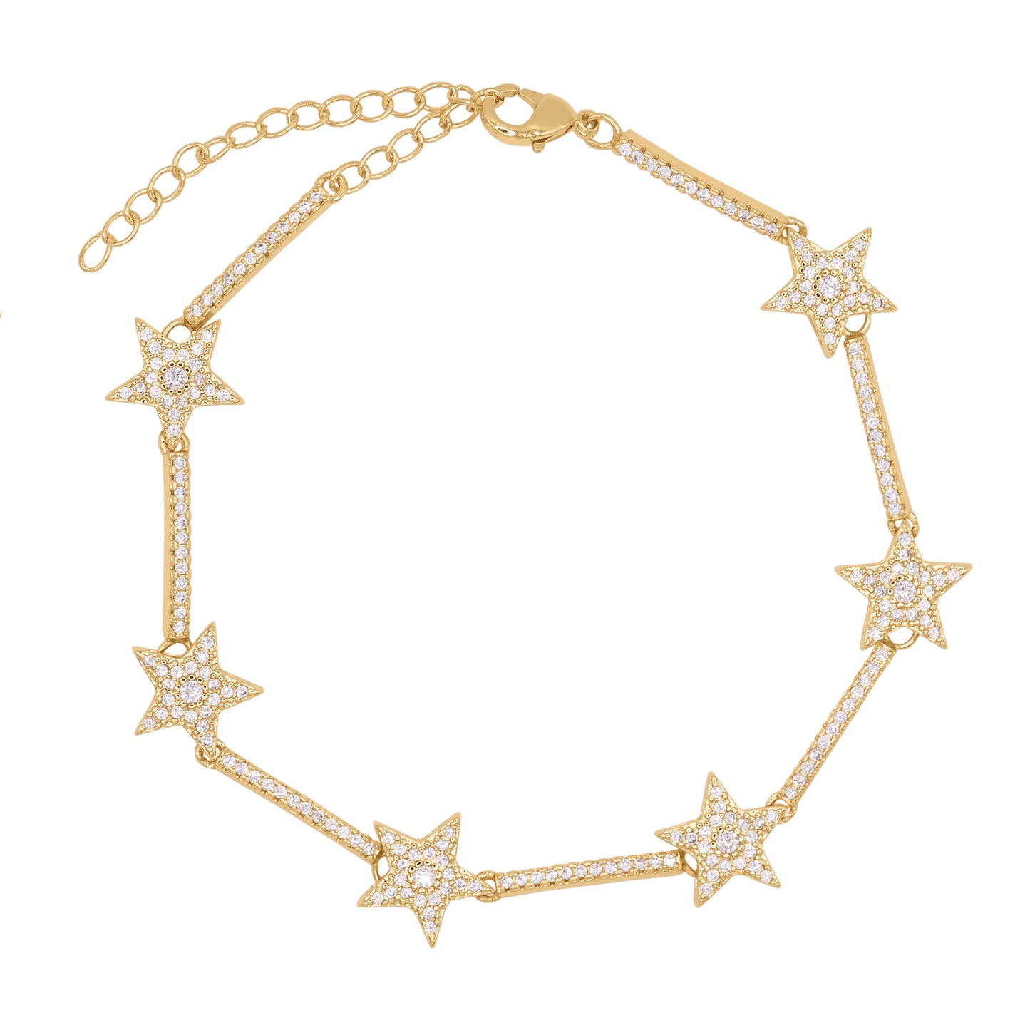 Etta Sparkling Star Bracelet | 18k Gold Plated - Bracelet