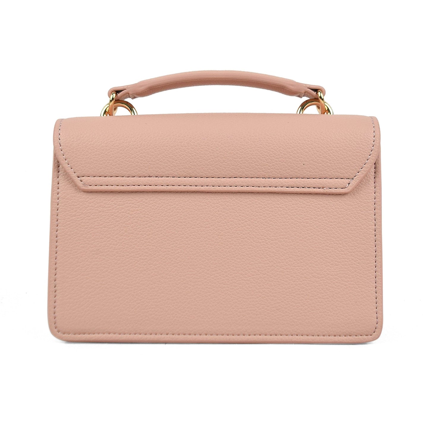 Pink And Gold Nova Star Studded Handbag - Bags