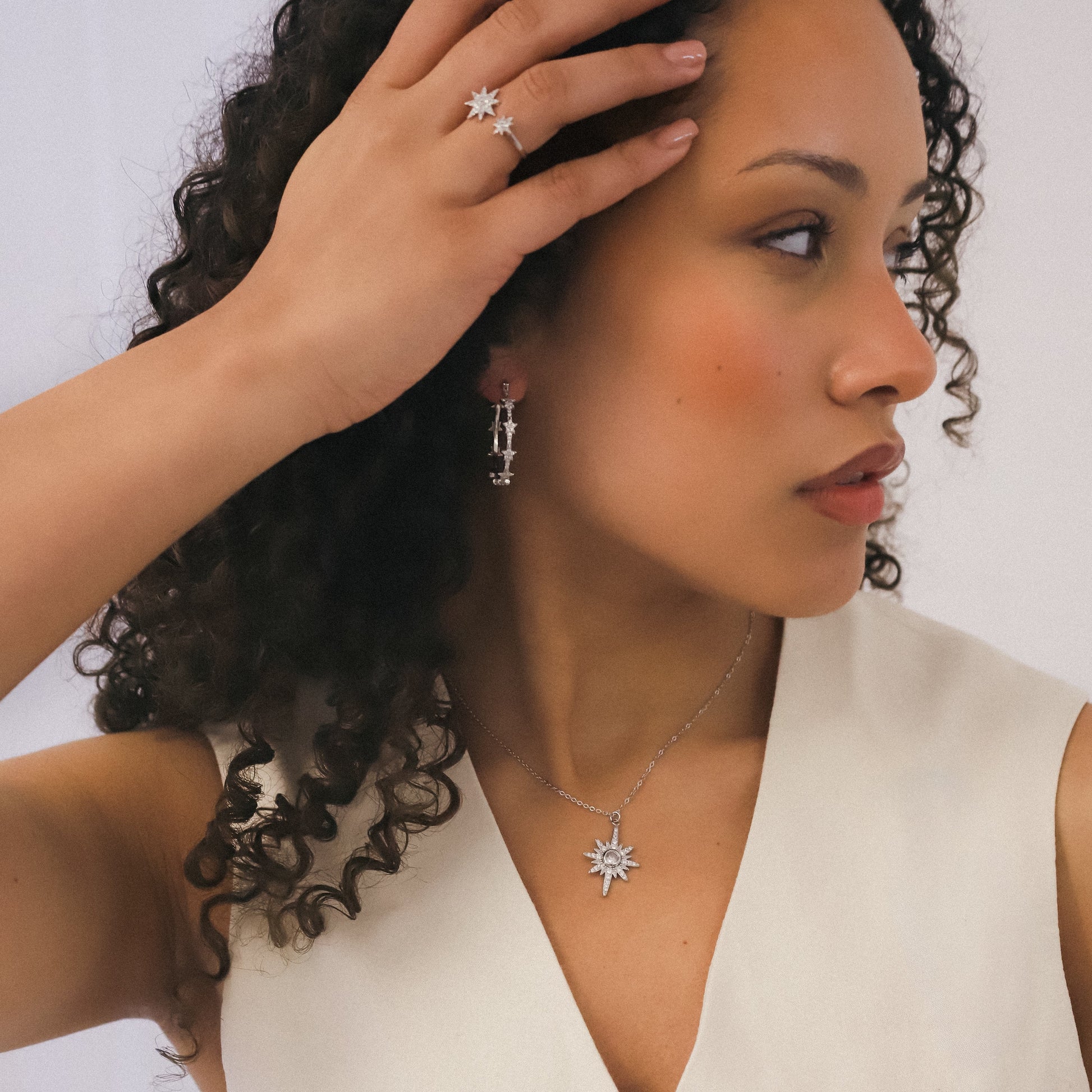 Heidi North Star Birthstone Necklace | 925 Sterling Silver - Necklace