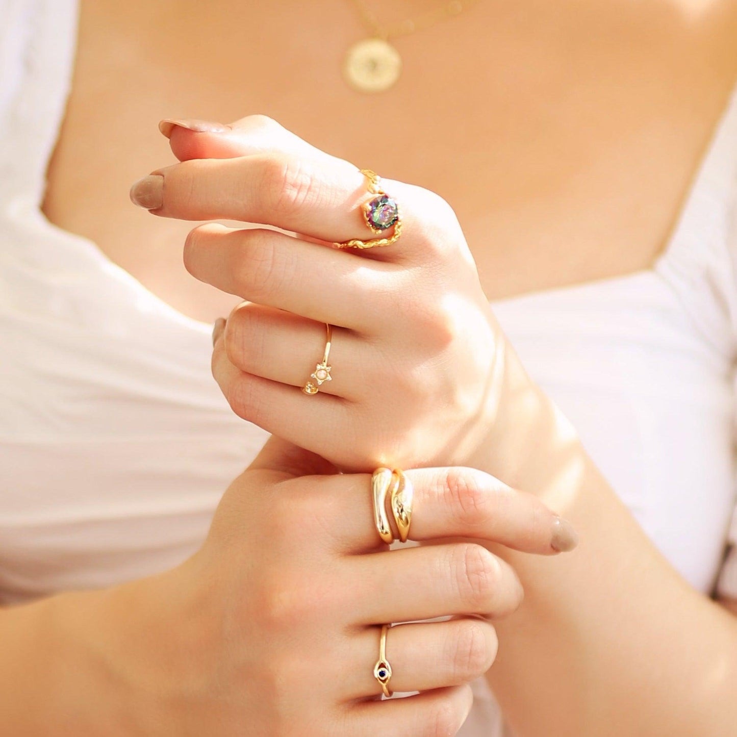 Unique Gold Statement Ring for Women - Ring