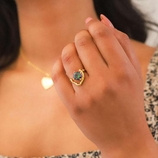 Unique Gold Statement Ring for Women - Ring