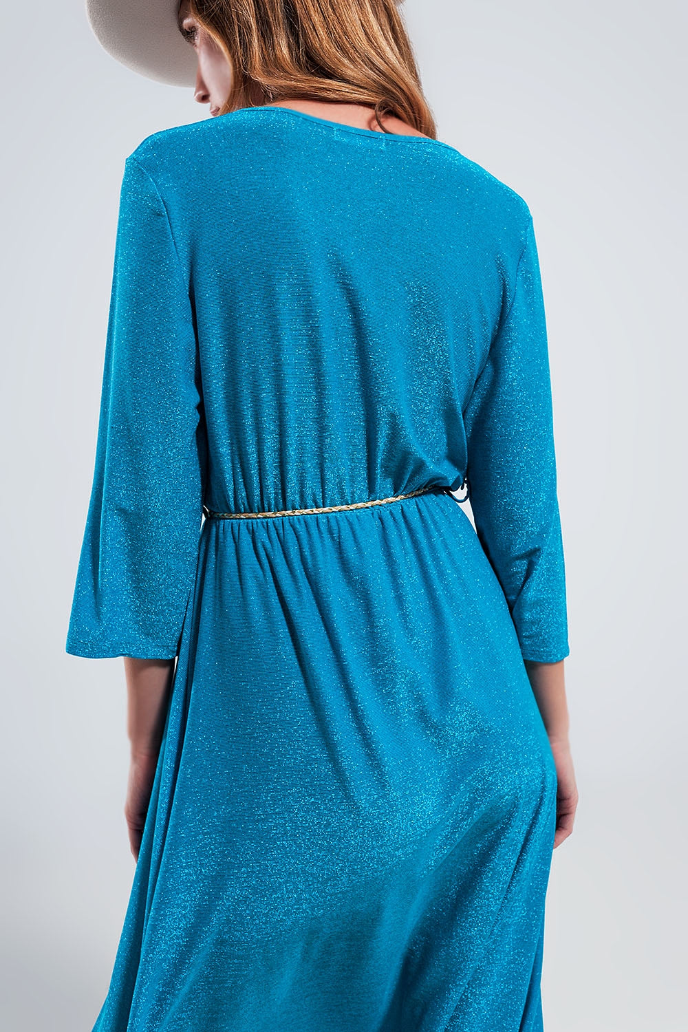 Maxi dress in shimmer blue - Dresses