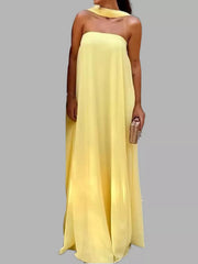 Vestido Maxi Fluido Tubo Tamanho Grande
