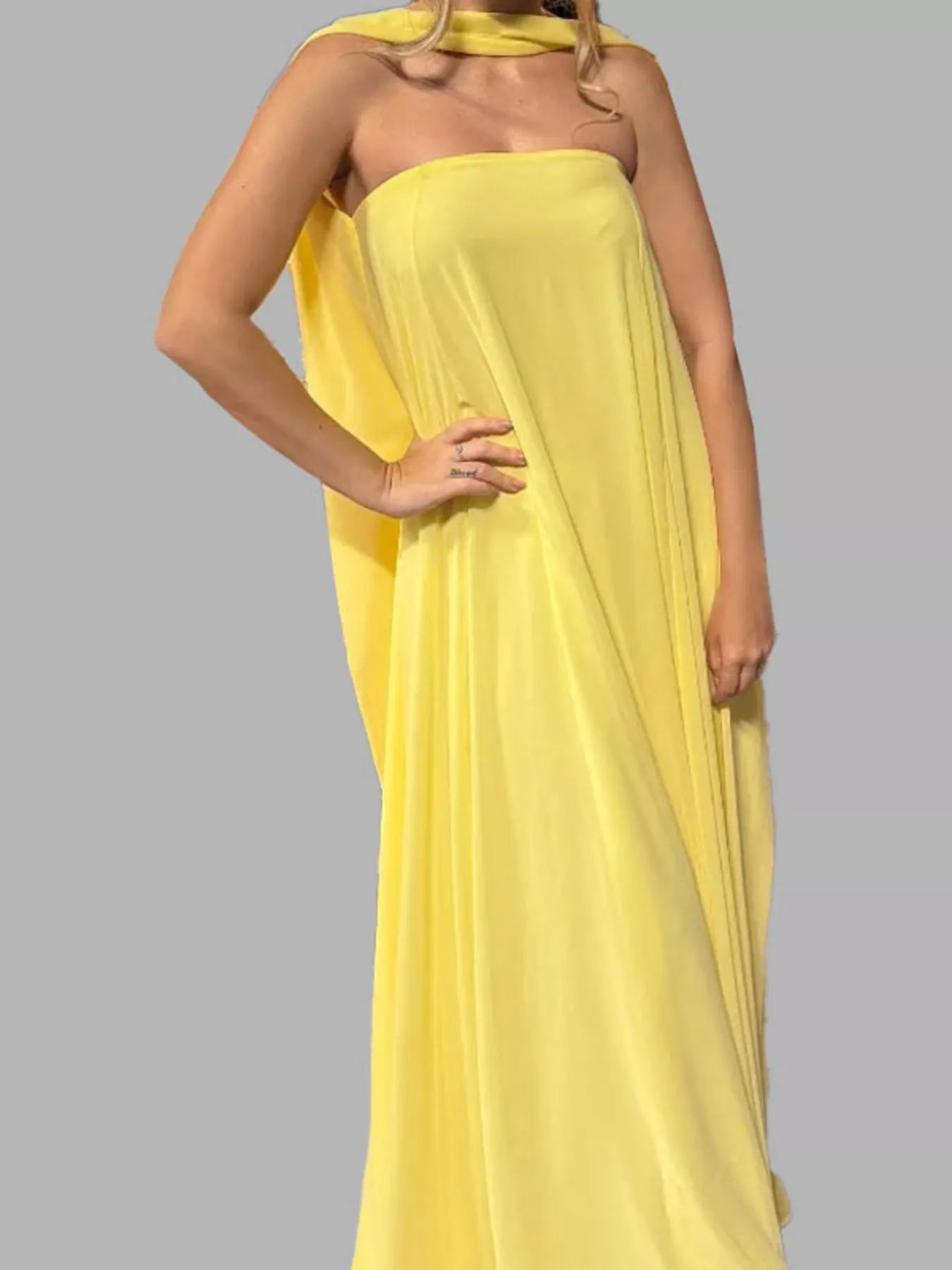 Full Size Tube Flowy Maxi Dress Plus Size - Dresses