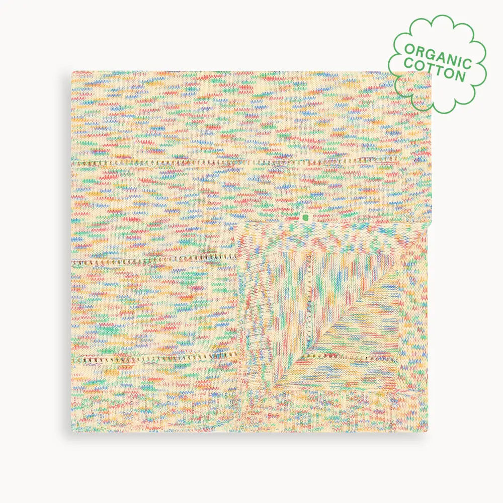 Merry - Space Dye Knitted Baby Blanket - Receiving Blankets