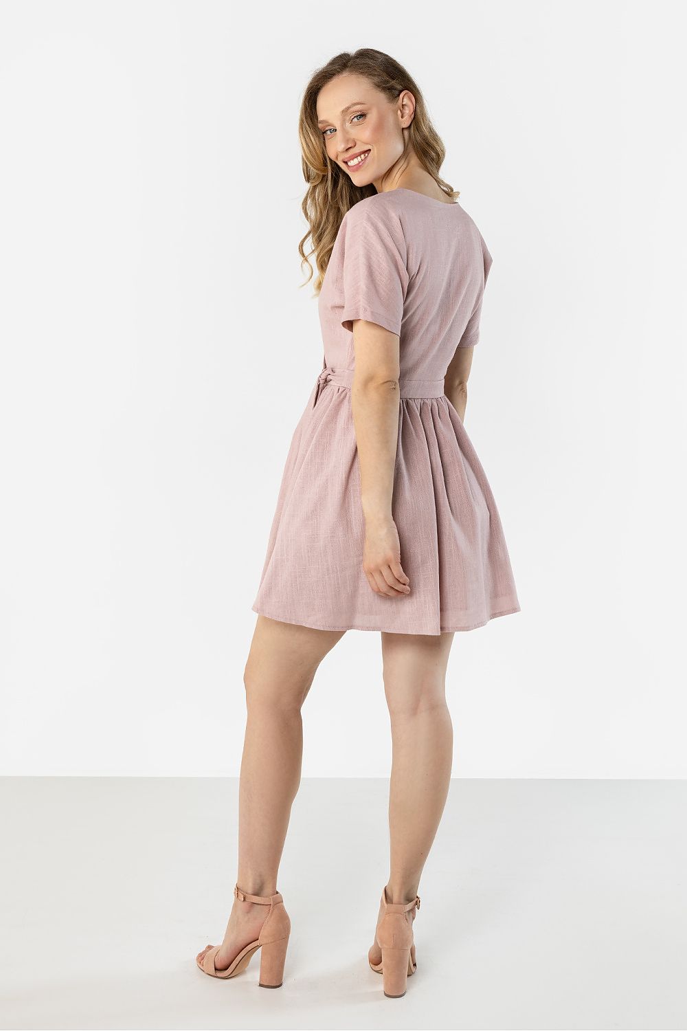 Mini Daydress in Olive Green for Summer Style - Dresses