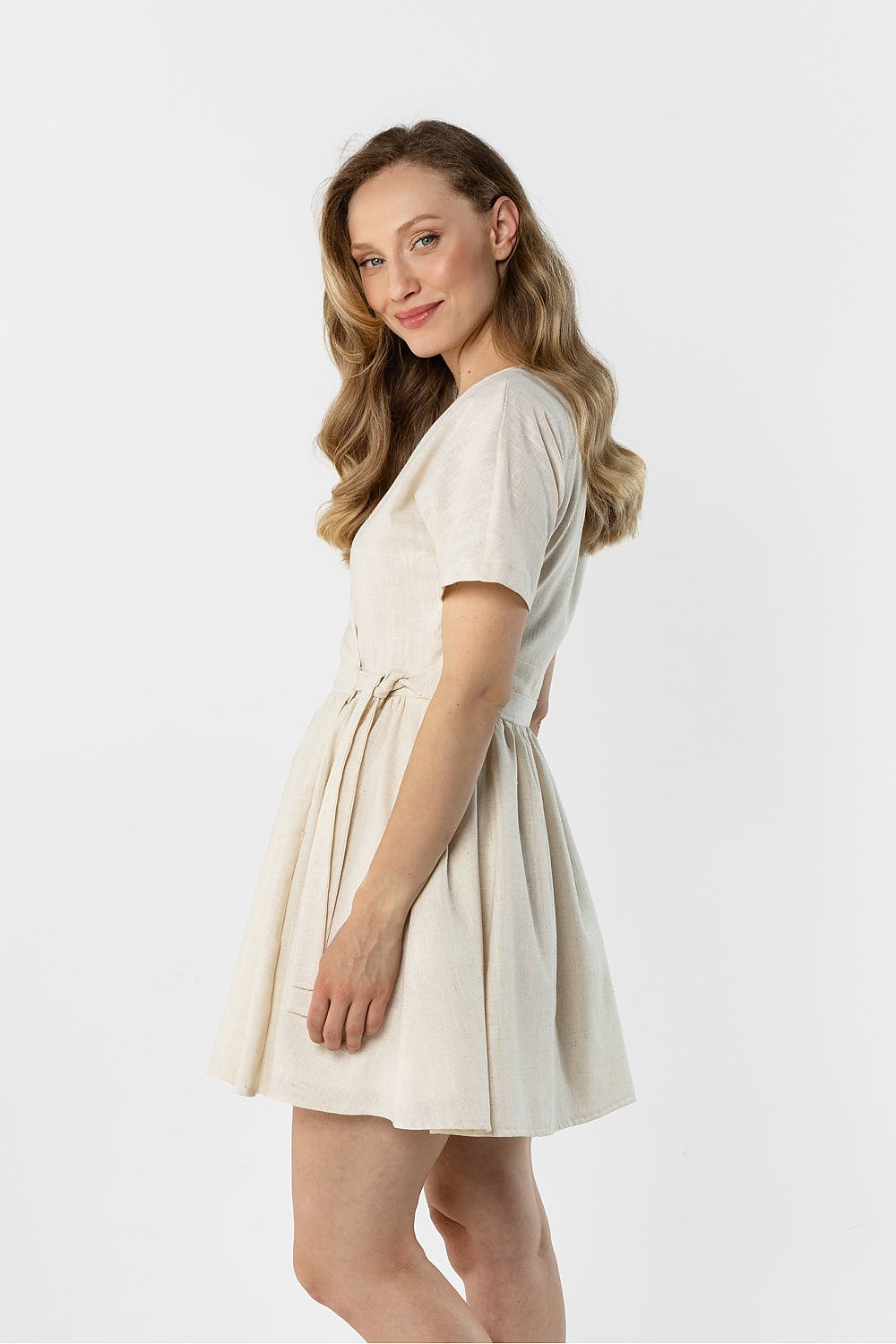Mini Daydress in Olive Green for Summer Style - Dresses